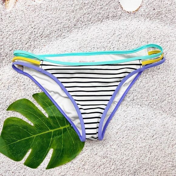 Victoria’s Secret strappy cheeky bikini bottoms M - Picture 1 of 6